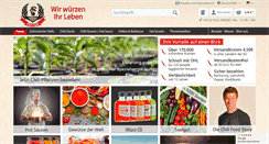 Desktop Screenshot of chili-shop24.de